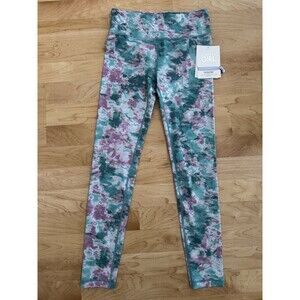 NEW Athleta Girl High Rise Printed Chit Chat Tight Size Large 12